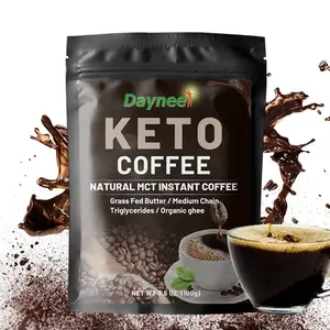 ที่กําหนดเองลดน้ําหนักสมุนไพร Keto MTC กาแฟสําเร็จรูปอาหารทดแทนเครื่องดื่มอาหารลดน้ําหนักกาแฟ Keto สําหรับการเผาผลาญไขมัน