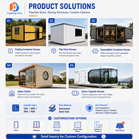 Maison modulaire préfabriquée extensible moderne, Tiny Houses 20ft 40ft 3 chambres pour l'Europe, Éco-maisonnette