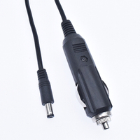 Câble de chargeur de voiture d'alimentation allume-cigare d'usine chargeur de voiture américain noir à Dc5.5 * 2.1 câble allume-cigare mâle