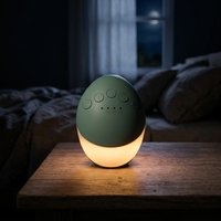 Speaker Mini Glow Bug 2026 dengan Lampu Malam, Mesin Suara Putih Portabel, Kotak Audio untuk Dekorasi Samping Tempat Tidur, Hadiah Perjalanan