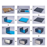 Boîtier de projet électronique en fer, boîtier métallique avec poignée, boîtier d'amplificateur, boîte à poignée 300*200*180mm