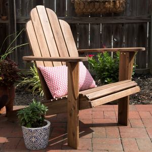 Chaise Adirondack <span class=keywords><strong>de</strong></span> haute qualité avec finition en acorn, conçue pour une performance durable dans les parcs publics, les <span class=keywords><strong>terrains</strong></span> <span class=keywords><strong>de</strong></span> jeux scolaires, les chambres à coucher - Product Image 1