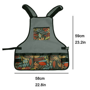 कलाकार पॉलिएस्टर पेंटिंग एप्रन काम कमर बैग बनियान समायोज्य महिलाओं पुरुषों बागवानी एप्रन - Product Image 4