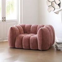 Fauteuil Canapé Citrouille Moderne Écologique Inclinable Simple pour Salon, Petit Appartement, Location de Loisirs, Mobilier de Maison