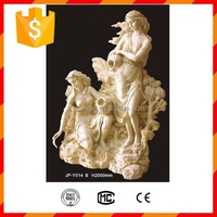 Statue de fille nue en grès imperméable de haute qualité, vente directe d'usine de Foshan, pour l'extérieur