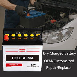 德岛N70 65D31干充电12V 70Ah汽车电池新铅酸制造商汽车发动机点火 - Product Image 2