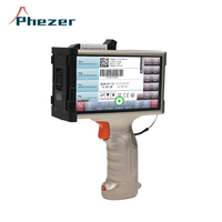 Impresora de Inyección de Tinta Portátil Mini, Pantalla LCD Completa, Multilingüe, TIJ, Impresión de Fecha de Caducidad, Codificación de Imágenes