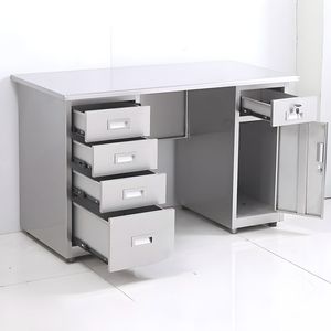 Steel Single Pedestals <strong>Computer</strong> Desks Office Furniture Manager Work Writing <strong>Table</strong> Desk Metal Office Desk with Drawer - Product Image 1