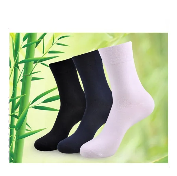 Chaussettes antibactériennes en bambou pour hommes, de haute qualité, personnalisées, pour le travail, vente en gros