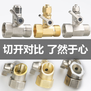 Robinet en T à 2 points d'entrée blanc, filetage à 4 points, filetage à 3 points, accessoires en laiton pour purificateur d'eau/osmose inverse - Product Image 1