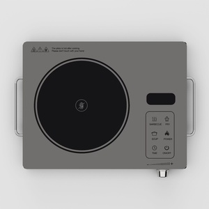Placa de Cocina Eléctrica de Cerámica Lisa de Doble Cabezal, Personalizada, con Control Táctil, 500W de Alta Potencia, 2 Quemadores, Superficie Microcristalina Negra - Product Image 5