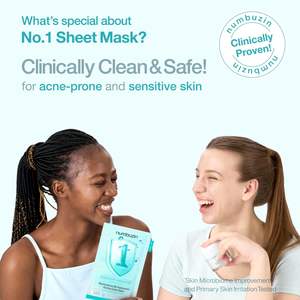 Masque réparateur pour le visage No.1 Panthenol B5 + Acide hyaluronique (5 pièces) - Hydratation intense et réparation de la barrière cutanée pour les peaux sensibles et sèches - Product Image 2