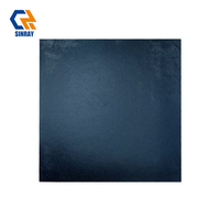 Borde de Porcelana Mate Antibacterial Antideslizante de 300x300mm y 8mm con Textura de Piedra para Interiores, Acentos Modernos para Baños y Villas