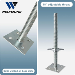 Giàn giáo U đầu jack cơ sở rỗng và rắn vít cơ sở Jack giàn giáo thép cho xây dựng - Product Image 4