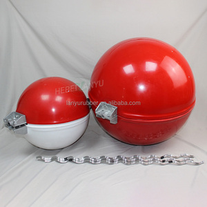 Bola Peringatan Penerbangan <span class=keywords><strong>Fiberglass</strong></span> Tahan Korosi 600mm/800mm, Bola Penanda Penerbangan FRP untuk Penandaan Keamanan Landasan Pacu Bandara - Product Image 1