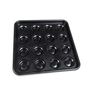 Gran oferta, bandeja de bolas de billar de plástico negro, almacenamiento estándar, americana bola de billar, 16 unids/caja - Product Image 6
