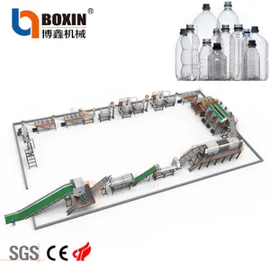 Machine de recyclage de bouteilles en PET 3000 kg/h ligne de lavage en plastique de qualité alimentaire usine de recyclage de fibres longues