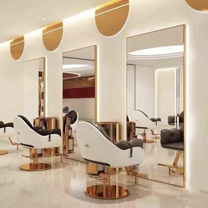 Miroir LED moderne personnalisable de grande taille pour salon de coiffure, usage professionnel en usine et en magasin - Product Image 2