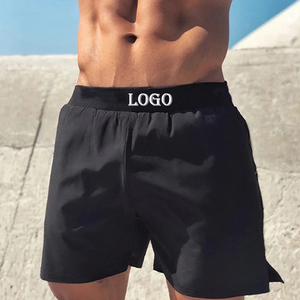 Breathable Mesh Athletic Gym Shorts Jogger Drawstring Waist Mens Quick Dry Running Shorts With Pattern - Product Image 1