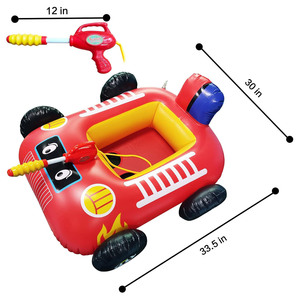 Flotador inflable para <span class=keywords><strong>piscina</strong></span> con pistola de agua para niños, <span class=keywords><strong>Barco</strong></span> <span class=keywords><strong>Pirata</strong></span>, regalo de <span class=keywords><strong>piscina</strong></span> de playa de verano, juguetes en forma de <span class=keywords><strong>barco</strong></span> para montar - Product Image 4