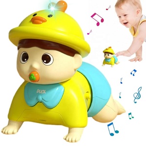Nouvel arrivage bébé jouet rampant bébé poupée rampante électrique tout-petits apprendre jouets d'escalade poupée tactile avec sons et lumières - Product Image 1