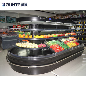 Semi Multi deck Display Gekühlte Vitrine Gemüse Obst Kühlschrank Kühlschrank - Product Image 6