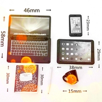 Producto superventas, equipo electrónico en miniatura, almohadilla para teléfono inteligente, ordenador, casa de muñecas, accesorios, Mini juguetes para niños