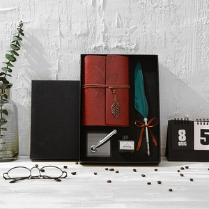 Carnet de notes personnalisable pour <span class=keywords><strong>calligraphie</strong></span>, coffret cadeau d'affaires, <span class=keywords><strong>plume</strong></span>, stylo, bouteille - Product Image 5