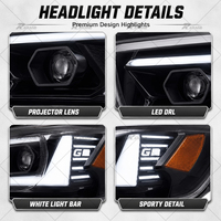 Neue Hochwertige Travo Design GR 12V LED DRL Scheinwerfer für Hilux Revo 2021-2025 Plug-and-Play Auto-Zubehör