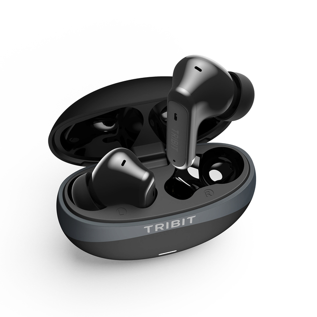 Tribit FlyBuds C3 ANC Wireless Earbuds 6.0 IP55 Dustproof Waterproof 35 Hours Playtime Listen Safely Hearing 85dB