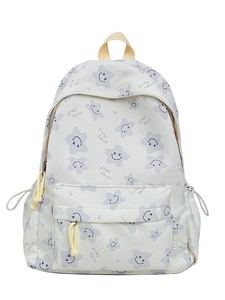 Mochila Escolar con Estampado de Cara Sonriente para Estudiantes de Moda, para Niñas y Mujeres, con Correa Ajustable, Bolsa de Viaje, Linda Mochila - Product Image 5