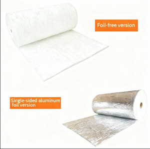 Rouleaux de <span class=keywords><strong>laine</strong></span> de verre sans formaldéhyde blancs pour isolation thermique des bâtiments, ventilation sécurisée et écologique, conduit extérieur, certifié Energy Star - Product Image 2