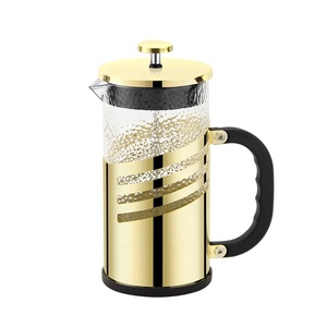 Ensemble de cafetière HausRoland, isolé, personnalisé, or <span class=keywords><strong>aero</strong></span>, 500 ml, 600 ml, presse à café en acier inoxydable - Product Image 2