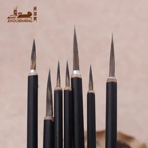 Pincel <span class=keywords><strong>de</strong></span> caligrafía Seiko Hook Line con diseño <span class=keywords><strong>de</strong></span> hojas pintadas, <span class=keywords><strong>de</strong></span> pelo <span class=keywords><strong>de</strong></span> tejón, para pintura china, en tamaños grande, mediano y pequeño, y pincel <span class=keywords><strong>de</strong></span> jade para tableta. - Product Image 2