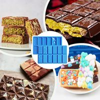12-fach Silikonform zum Auseinandernehmen, umweltfreundlich, für Protein-Candy, DIY-Kekse, Backwerkzeuge, Kuchendekorationsform
