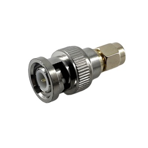 50ohm đồng trục Vàng SMA Nam để BNC Nam thẳng <span class=keywords><strong>RF</strong></span> Coaxial Adapter cho đỉnh đài phát thanh ham đài phát thanh phụ kiện - Product Image 2