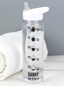 <strong>Personalised</strong> Hydration tracker Water <strong>Bottle</strong>, plastic reusable recycled PET 24oz sport drinking <strong>bottle</strong> - Product Image 4