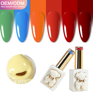 ZRKGEL Esmalte de Gel UV Profesional para Salón de Uñas, Sin HEMA, No Tóxico, Ecológico, Curado con LED, 100 Colores, Diseño Exclusivo, Botellas OEM Bear - Product Image 1