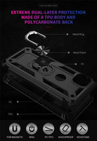 Étui pour Motorola One 5G UW Ace, coque de protection antichoc, anneau de téléphone pour Moto G 5G Plus, support de téléphone, coque arrière