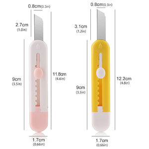 थोक मिनी कला चाकू 9 मिमी चौड़ाई स्टेनलेस स्टील ब्लेड डिय यूटिलिटी कटर चिकनी स्लाइडिंग फैक्टरी प्रत्यक्ष बिक्री ओम अनुकूलन - Product Image 4