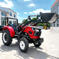 Mini tracteur 4x4 pas cher de 50 ch et 70 ch, moteur diesel, adapté à l'agriculture et au paysagisme