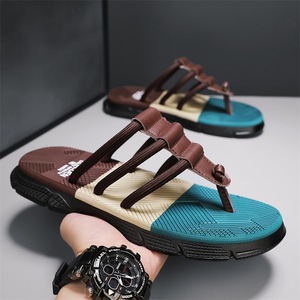 Chanclas deportivas planas de verano para hombre con antiolor y amortiguación - Product Image 1