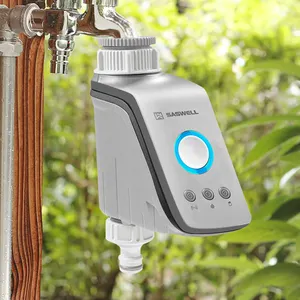 La minuterie intelligente d'arroseurs de tuyau d'irrigation WIFI fonctionne avec la minuterie d'eau de jardin Alexa