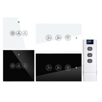Sakelar WiFi Pintar Tuya Smart Home App Timer Kontrol Suara Bahan Tahan Api PC AC95-240V Penggunaan Dalam Ruangan Sakelar Dinding Plafon