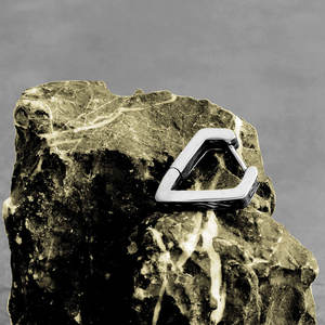 Pendientes de Aro Personalizados de Acero Inoxidable 316L, Elegantes, Impermeables, Estilo Occidental, para Hombre - Product Image 2