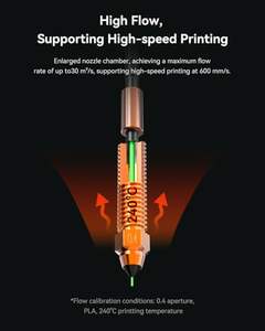 Buse en carbure de silicium à changement rapide de 0,4 mm pour imprimantes 3D Creality Officielles Phaetus, spécialement conçue pour le verre et le fibre de carbone - Product Image 4