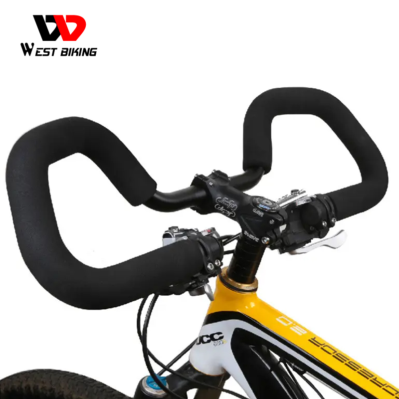 Велосипедный руль WEST BIKING 25,4/31,8*590 мм, алюминиевый руль для горного и шоссейного велосипеда + защитная лента для руля