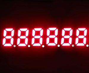 Siêu Đỏ sáu chữ số bảy đoạn SMD LED hiển thị 0.2 inch nhỏ trong nhà Áp phích kỹ thuật số OEM cho cửa hàng bán lẻ sử dụng - Product Image 1