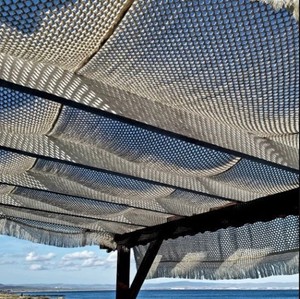 2024 personnalisé à la main <span class=keywords><strong>macramé</strong></span> Boho couverture solaire avec frange pour plage jardin Patio décoration extérieur parasol <span class=keywords><strong>macramé</strong></span> - Product Image 6