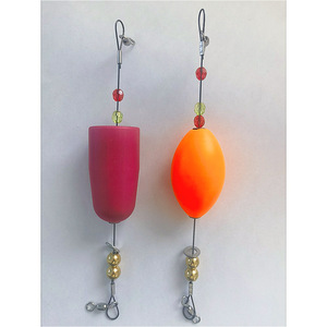 Contrepoids en ruban de titane avec fil d'acier, perle de cuivre, <span class=keywords><strong>flotteur</strong></span> de pêche ovale en mousse, pour la pêche <span class=keywords><strong>au</strong></span> fond, fil de titane, perle de cuivre - Product Image 4